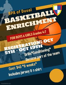 Basketball Academy Registration - Coming Soon